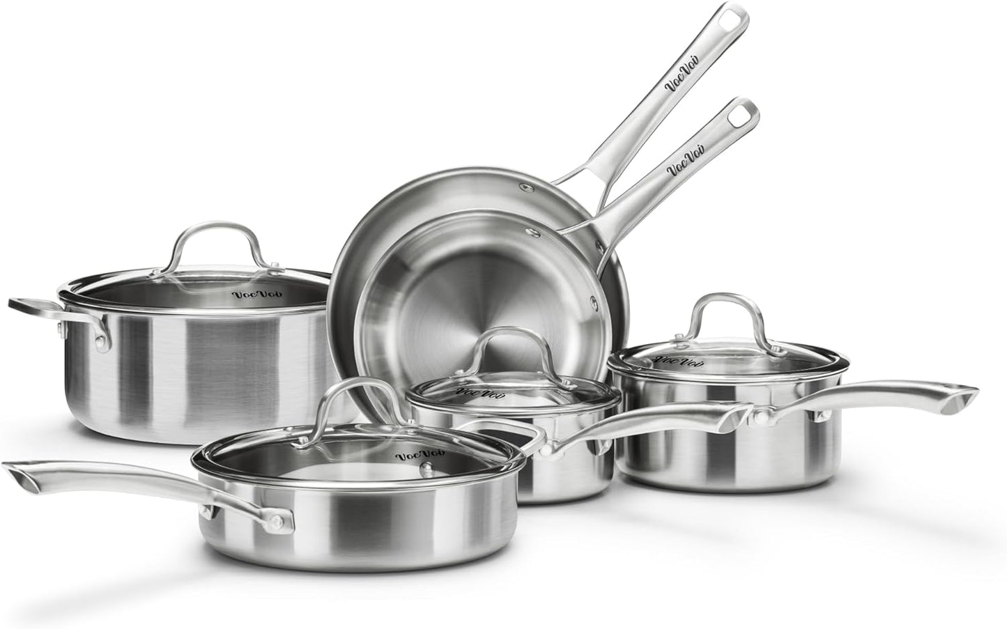 Stainless Steel Cookware Set 10-Piece