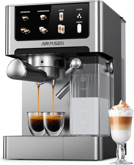 GoshoKitchen Espresso Machine with Milk Frother