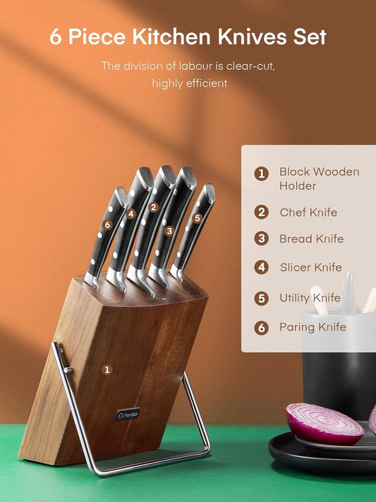 Professional Knife Set 6-Piece with Block