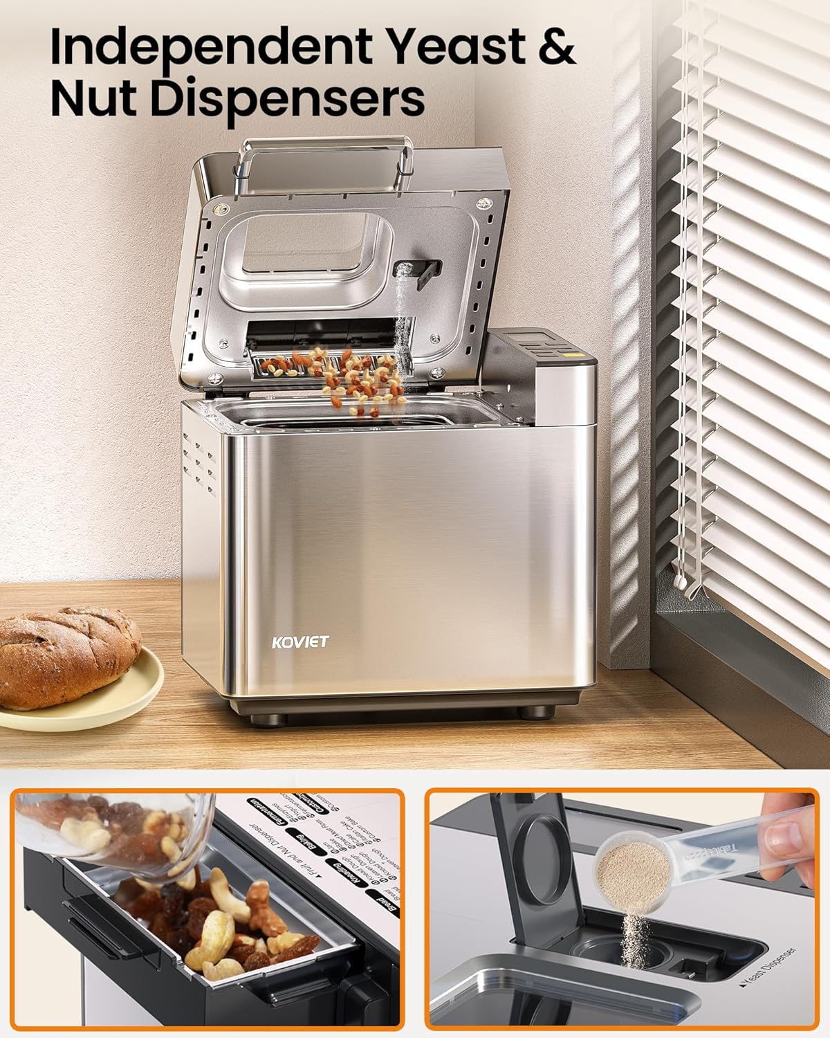 Automatic Bread Maker with 15 Programs