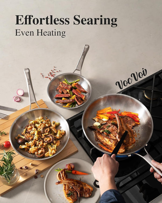 Stainless Steel Cookware Set 10-Piece